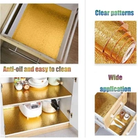Oil Proof, Waterproof Kitchen Golden FOIL Stickers - 200x60 cm, Gold, Polyvinyl Chloride