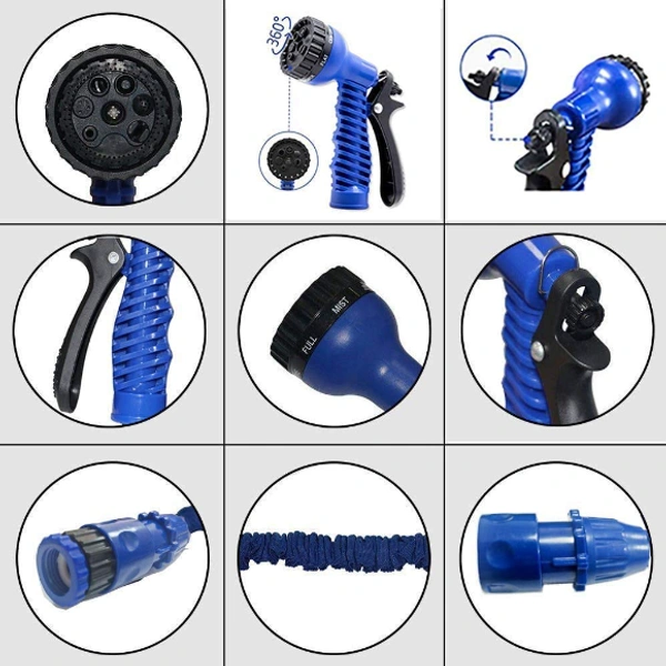 Magic Hose Garden Pipe (50 Ft) - 15 m or 50ft, Multicolor, Plastic