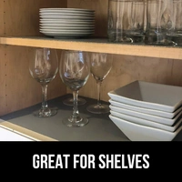 Anti Slip Mat Sheet for Fridge, Bathroom, Kitchen, Drawer, Shelf Liner - 45 cm x 125 cm, Grey, PVC