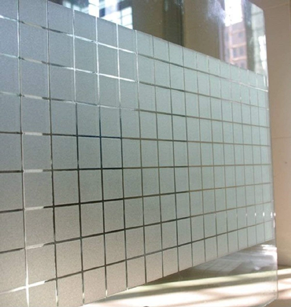 Decorative Premium Self-Adhesive Glass Privacy Film - 200 x 45 x 0.4 cm, White, Vinyl