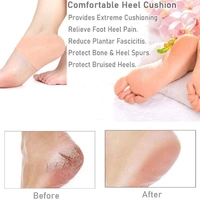 Anti Crack Silicon Gel Heel Pain Relief And Foot Protector Free Size - 1 Pair (anti crack Socks) - Unisize, Multi Color, Silicon