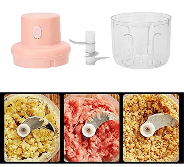 Electric Garlic Crusher Machine 250 ml - 20 x 20 x 20 cm, Multi Color