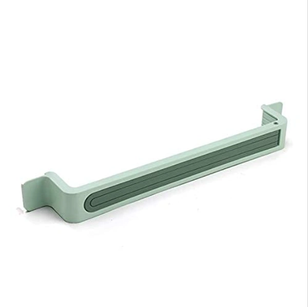 Self-Adhesive Wall Mounted Plastic Towel Bar for Bathroom, Kitchen - 53 X 5 X 10 Cm, Multi Color, PS+PP