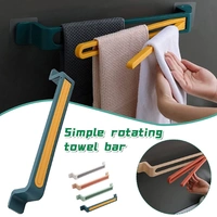 Self-Adhesive Wall Mounted Plastic Towel Bar for Bathroom, Kitchen - 53 X 5 X 10 Cm, Multi Color, PS+PP