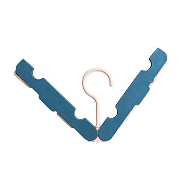 Portable Travel Folding Clothes Hangers - 31 x 2 x 12 cm, Multi Color, ABS Plastic