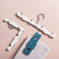 Portable Travel Folding Clothes Hangers - 31 x 2 x 12 cm, Multi Color, ABS Plastic