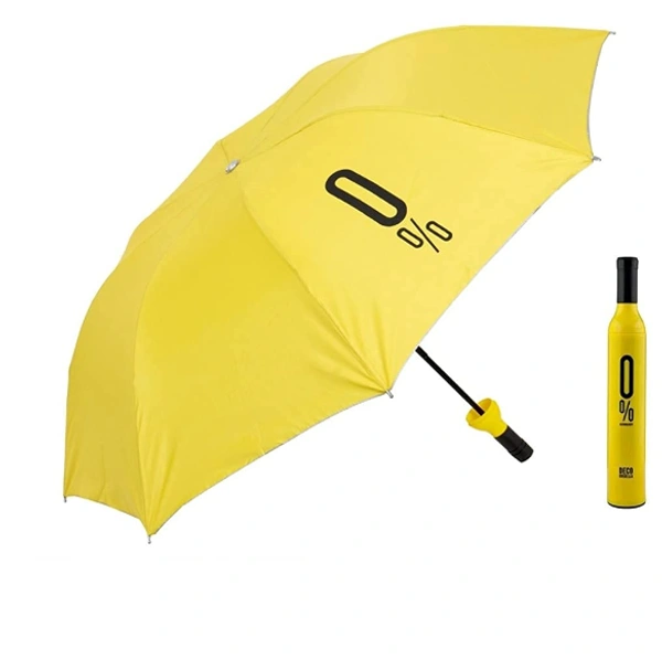 UV Protection, Rain, Windproof Double Layer Umbrella with Bottle Cover - Multi Color, Nylon, Frame Material: Aluminum
