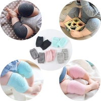 Baby Knee and Elbow Crawling pad - 2 Pair - Multi Color, Cotton and Elastic