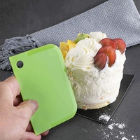Plastic Dough Bench Scraper Cake Cutter, Chopper, Smoother Icing Fondant Cake Decorating Pastry Baking Tool - 3PCS Set - 1. 85 x 120 mm 2. 80 x 120 mm 3. 75 x 110 mm, Multi Color, Food Grade PP Plastic