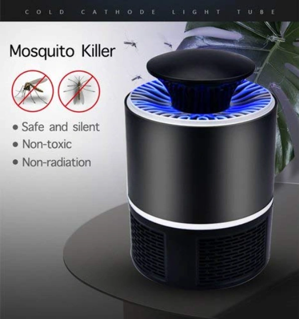 USB Powered Electronic LED Mosquito Killer Machine Lamp - Black