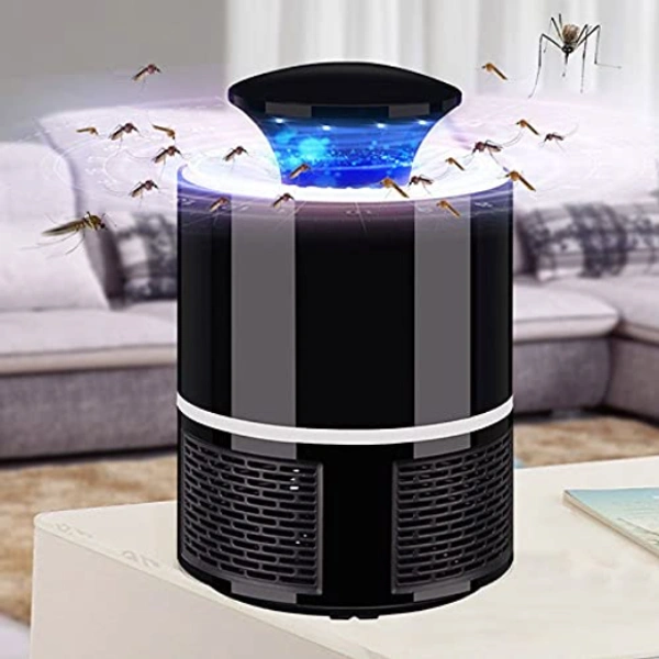 USB Powered Electronic LED Mosquito Killer Machine Lamp - Black