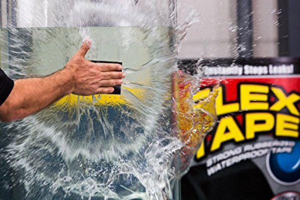4 x 5' Rubberized Waterproof Flex Tape - 4 x 5', White, Rubber
