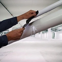 4 x 5' Rubberized Waterproof Flex Tape - 4 x 5', White, Rubber