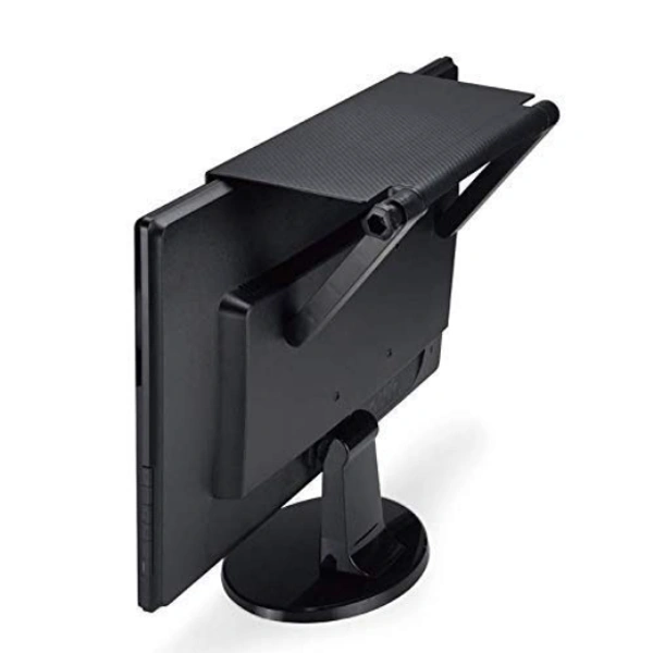 TV Screen - Foldable Top Storage Stand Shelf - Black, ABS Plastic