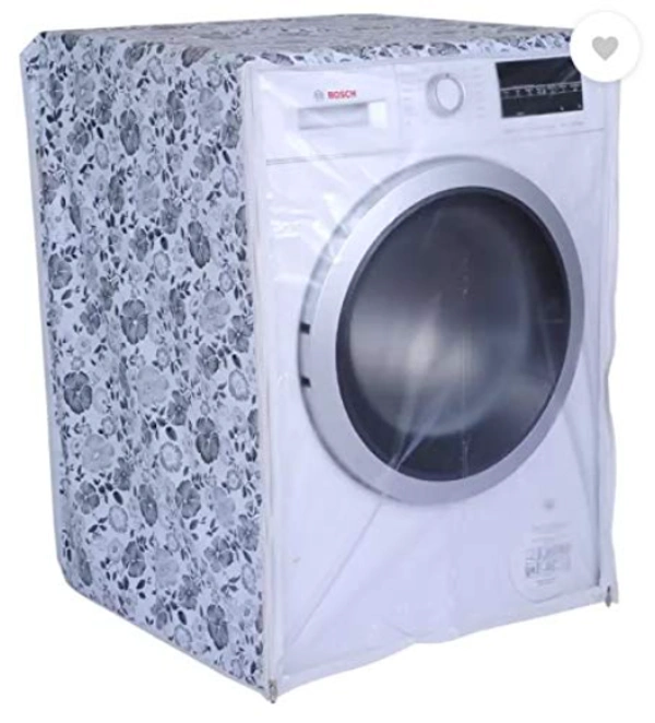 Front Load Washing Machine Cover for 5.5 Kg 6 Kg & 6.5 Kg - 50 cm X 63 cm X 81cm, Multi Colpr