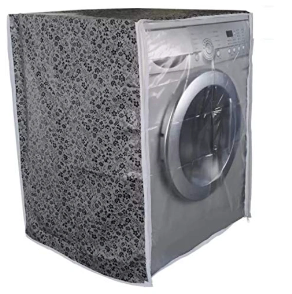 Front Load Washing Machine Cover for 5.5 Kg 6 Kg & 6.5 Kg - 50 cm X 63 cm X 81cm, Multi Colpr
