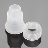 Stainless Steel 6 Nozzle, 1 Coupler & 1 Reusable Icing Bag Kit - 18 x 9 x 2 cm, Silver, Stainless Steel