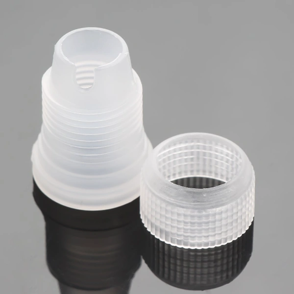 Stainless Steel 6 Nozzle, 1 Coupler & 1 Reusable Icing Bag Kit - 18 x 9 x 2 cm, Silver, Stainless Steel