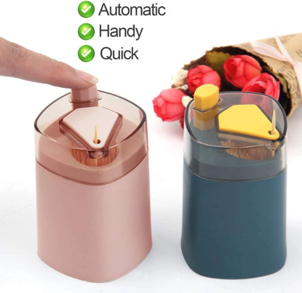 Toothpick Holder, Dispenser Box - Multi Color, PP+ABS