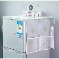 Transparent Printing Waterproof Cloth dust Refrigerator Cover - 130 cm x 55cm, Multi Color, PEVA