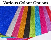 Art & Craft 2 mm Self Adhesive A4 Sparkles Glitter Foam Sheet 10 Different Color - A4, Multi Color, Foam