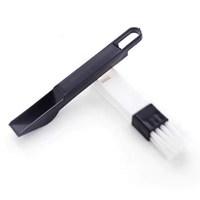Corners & Edges Window, Keyboard Dust Cleaning Brush with Mini Dustpan - 18.5 cm x 2 cm, Multi Color, Plastic