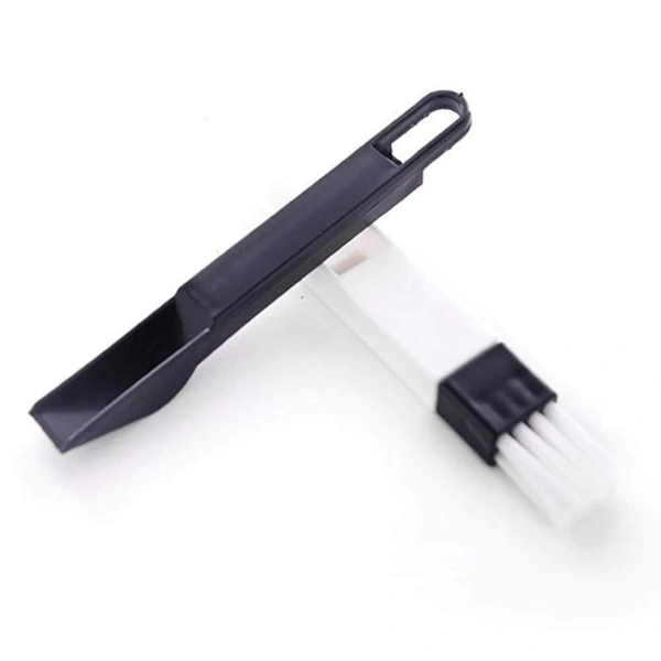 Corners & Edges Window, Keyboard Dust Cleaning Brush with Mini Dustpan - 18.5 cm x 2 cm, Multi Color, Plastic