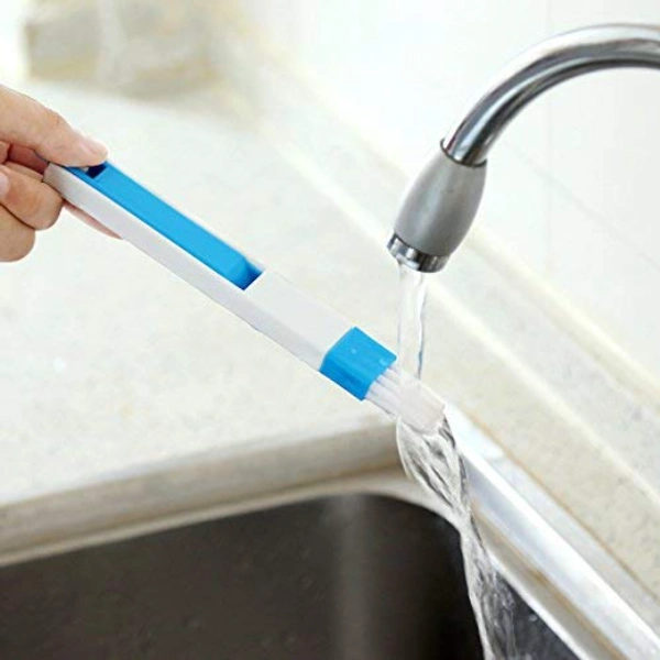 Corners & Edges Window, Keyboard Dust Cleaning Brush with Mini Dustpan - 18.5 cm x 2 cm, Multi Color, Plastic