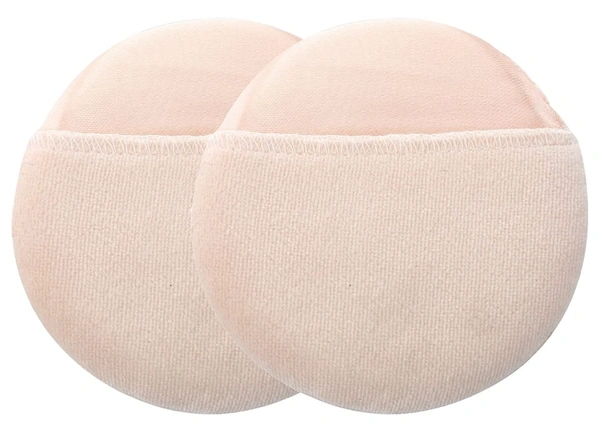 Soft Cotton Powder, Cosmetic Foundation Foam Puff - 7 x 7 x 1.5 cm, Beige, Soft Cotton and Sponges
