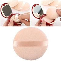 Soft Cotton Powder, Cosmetic Foundation Foam Puff - 7 x 7 x 1.5 cm, Beige, Soft Cotton and Sponges