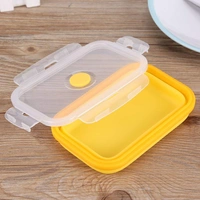 Silicone Foldable Lunch Box Small - 800ml - 800 ml, Multi Color, Silicon