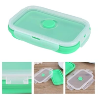 Silicone Foldable Lunch Box Small - 800ml - 800 ml, Multi Color, Silicon