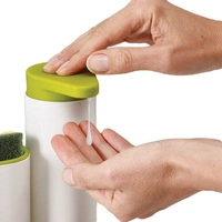 Sink Tidy Set Self Draining Organizer - L = 18 cm x W = 6 cm x H = 16 cm, Multi Color, ABS Plastic