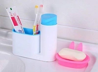 Sink Tidy Set Self Draining Organizer - L = 18 cm x W = 6 cm x H = 16 cm, Multi Color, ABS Plastic