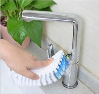 Flexible Plastic Cleaning Brush for Home, Kitchen and Bathroom - Multi Color, Silicon