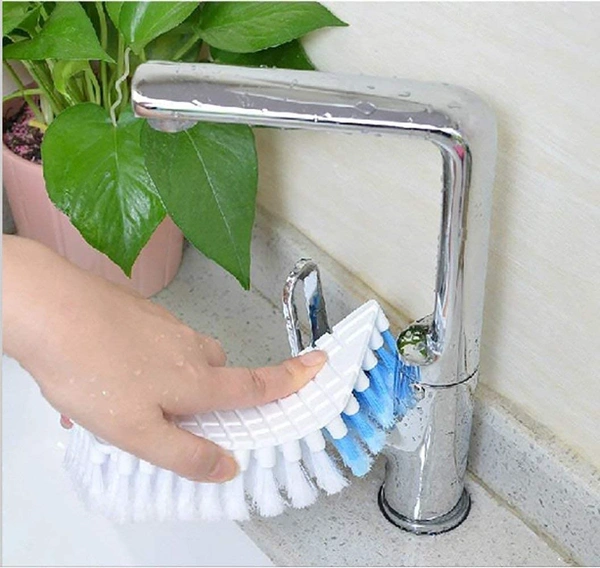Flexible Plastic Cleaning Brush for Home, Kitchen and Bathroom - Multi Color, Silicon