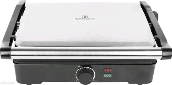 Stylolook Homeberg Homeberg Nonstick Cooking Surface 4 Slice Tandoor And Grill Sandwich Maker 2000 W HSG 737 - Silver, Stander