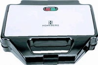 Stylolook Homeberg Homeberg Nonstick Cooking Surface 4 Slice Tandoor And Grill Sandwich Maker 2000 W HSG 737 - Silver, Stander