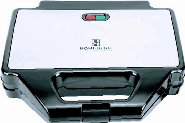 Stylolook Homeberg Homeberg Nonstick Cooking Surface 4 Slice Tandoor And Grill Sandwich Maker 2000 W HSG 737 - Silver, Stander
