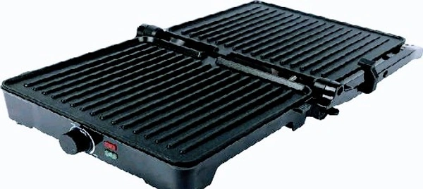 Stylolook Homeberg Homeberg Nonstick Cooking Surface 4 Slice Tandoor And Grill Sandwich Maker 2000 W HSG 737 - Silver, Stander