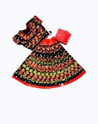 Stylolook Çotton Kumkum Lehanga Cholli For Girls Above 7 To13 Years - Multicolour, All