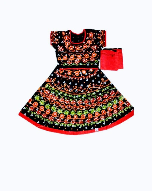 Stylolook Çotton Kumkum Lehanga Cholli For Girls Above 7 To13 Years - Multicolour, All