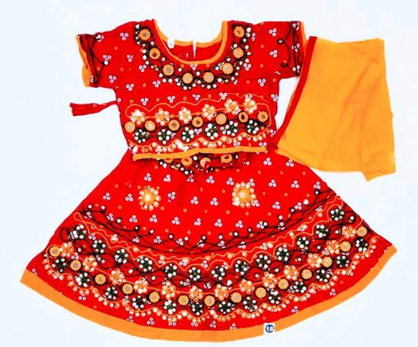 Stylolook Çotton Kumkum Lehanga Cholli For Girls Above 7 To13 Years - Multicolour, All