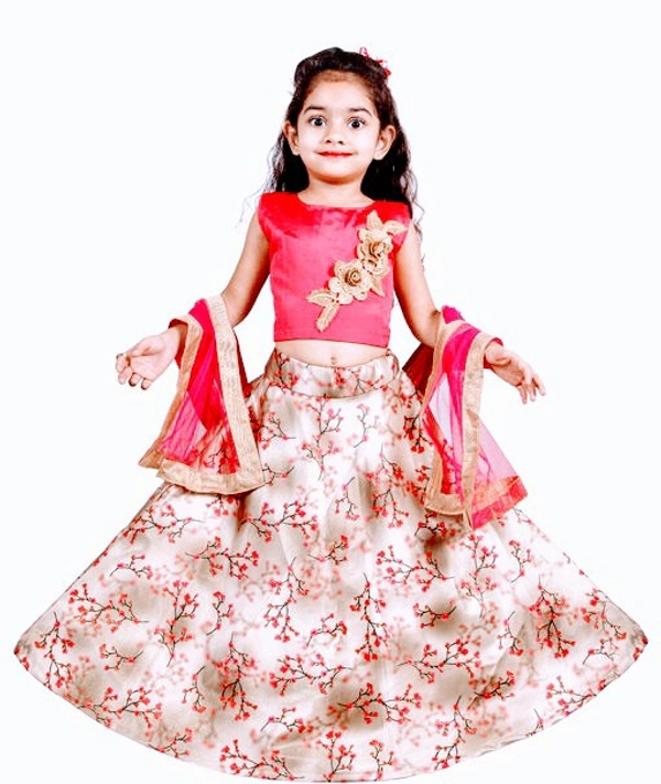 Stylolook Stylish Kids Lehanga Cholli - Multicolour, Above 6 Month To 9 years