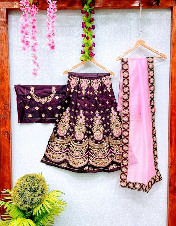 Stylolook Fency Kids Lehanga Cholli - Multicolour, 4 To 11 years