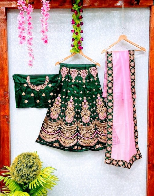 Stylolook Fency Kids Lehanga Cholli - Multicolour, 4 To 11 years