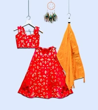 Stylolook Kids Lehanga Cholli - Multicolour, 5 to 12 years
