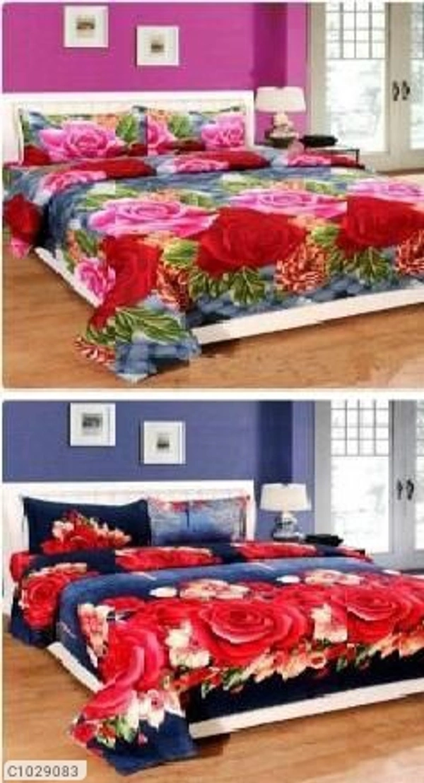 Stylolook Stylish Cotton Bedsheets - multicolour, king-size