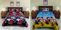 Charmlook Combo Of 2 Single Bedsheets With Pillow Covers - Multicolour, king-size