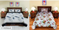 Charmlook Combo Of 2 Single Bedsheets With Pillow Covers - Multicolour, king-size